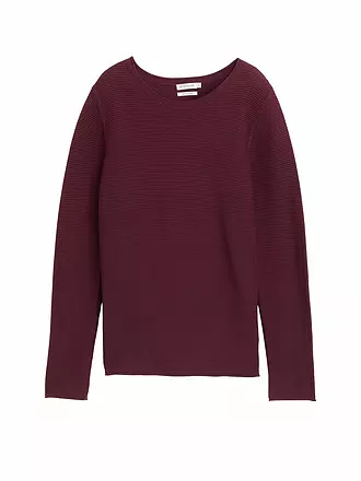 TOM TAILOR | Pull-over | dunkelrot
